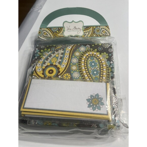 2 Vera Bradley Happy Hour Set, Napkins Coasters Place Cards Pink Green Yellow - Picture 4 of 9